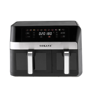 Аерогриль фритюрниця мультипіч SOKANY SK10008 SK-10034 на 11 літрів сенсорна чорний