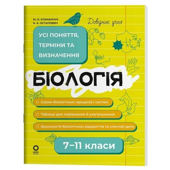 Справочник учащегося. Биология. Все понятия, термины и определения. 7–11 классы / Маргарита Атаманчук