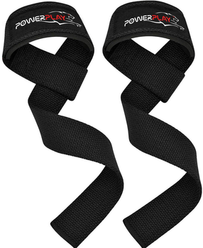 Лямки для тяги PowerPlay 7065 Classic Lifting Gym Straps Чорні (PP_7065_Black)