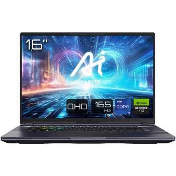 Ноутбук ігровий Gigabyte Aorus 16X ASG 2024 (AORUS 16X ASG-63UAC64SD) Midnight Gray / 16" IPS WQXGA 165 Гц / Intel Core i9-14900HX / RAM 32 ГБ / SSD 1 ТБ / RTX 4070 8 ГБ