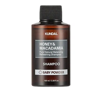 Натуральный шампунь KUNDAL Honey & Macadamia Nature Shampoo Baby Powder с ароматом детской присыпки 100 мл