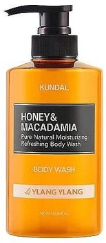 Гель для душу KUNDAL Honey & Macadamia Body Wash Ylang Ylang зволожуючий з ароматом "Іланг-іланг" 500 мл