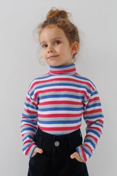 Водолазка с узором детская Happy Kids 4480 110 см Синий