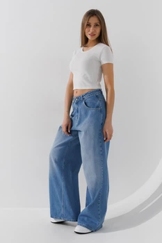 Джинси Baggy жіночі Zeo Basic 4737 36 Блакитний