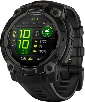 Смарт-часы Garmin Instinct 3 45mm AMOLED Black Bezel with Black Band (010-02936-00)