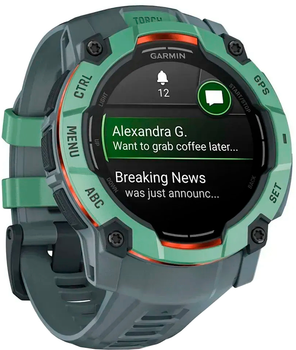 Смарт-годинник Garmin Instinct 3 50mm AMOLED Neotropic Bezel with Twilight Band (010-03020-01)
