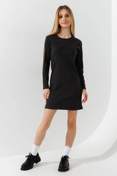 Платье однотонное для девочки Aura Style 729-2 134 см Графитовый
