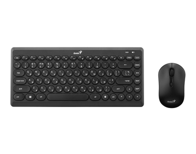 Комплект клавіатура та мишка Genius LuxeMate Q-8000 бездротовий 1600dpi 3хAAA Чорний (31340013414)