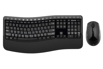Комплект клавіатура і мишка Microsoft Comfort Desktop 5050 BlueTrack бездротовий 1000dpi 2хAA Чорний (PP4-00017)