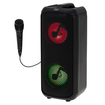 Bluetooth колонка караоке з підсвічуванням Adler AD 1903 з мікрофоном 1500 мАг Black