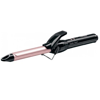 Щипцы для завивки волос BaByliss C319E, круглая форма, 45W, регулировка температуры (10 режимов), черный/розовый