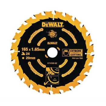 Диск пиляльний по дереву DeWALT EXTREME 165 х 20мм 24 зуби (DT10300)