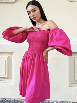Платье Jadone Fashion Илона S-M малина