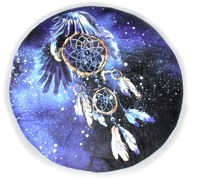 Пляжний рушник MirSon №5072 Summer Time Dark Dream catcher 150x150 см (2200003947809)