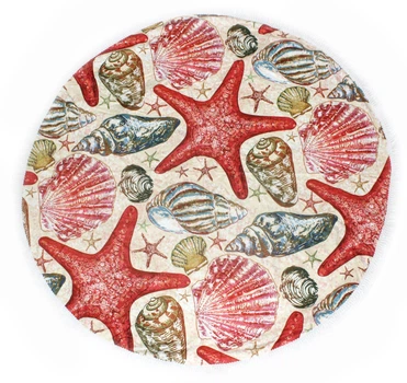 Пляжний рушник MirSon №5078 Summer Time Seashells 150x150 см (2200003947885)