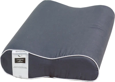 Подушка ортопедична MirSon №6091 Delicate satin Iron grey 49х32х10.5 (2200003262452)