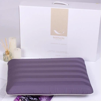 Подушка ортопедична MirSon №7002 Elite Noble Stripe Peony Women 59х43х10 (2200003399370)
