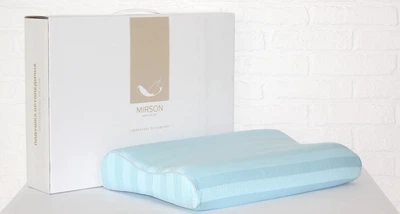 Подушка ортопедична MirSon №7104 Elite Noble Stripe Valentino Aero 58х40х10.5 (2200003400632)