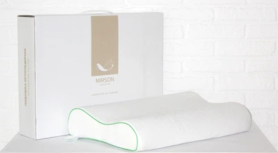 Подушка ортопедическая MirSon №7119 Elite Green Nature Julia Aero 58х40х10.5 (2200003400489)