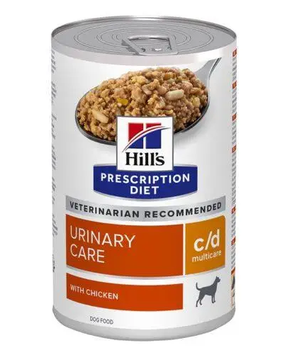 Диетический влажный корм HILL'S Prescription Diet c/d Multicare Urinary Care для собак, для поддержания мочевыделительной системы, с курицей, 370 г