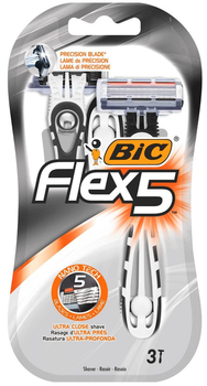 Одноразові станки для гоління BIC Flex 5 Dispo 3 шт
