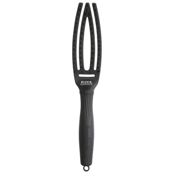 Щётка Olivia Garden Fingerbrush Care Iconic Boar&Nylon Full Black Small ID1730