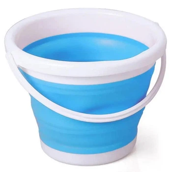 Туристическое складное ведро UKC Collapsible Bucket 150162 5 литров Синее (5684)