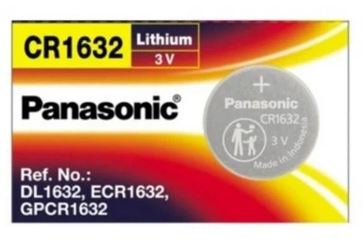 Батарейка 1шт PANASONIC CR1632 литиевая Lithium 3V батарея DL1632 BR1632 ECR1632 Элемент питания