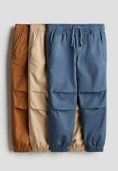 Набір джогерів синій бежевий коричневий 3шт H&M 110см (400010569)