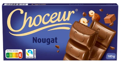 Шоколад молочный Choceur Nougat Нуга 185г