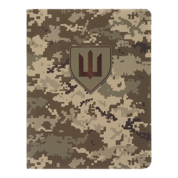 Книга записна BM.296190-04 MILITARY А6, 64 арк., кліттинка, обкл. з синтетичного каменя, піксель