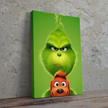Интерьерная картина Гринч и Макс, Grinch (2018), 42×30 см (id3616)