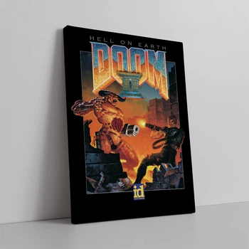 Интерьерная картина Дум 2, Doom 2: Hell on Earth (1994), 42×30 см (id1607)
