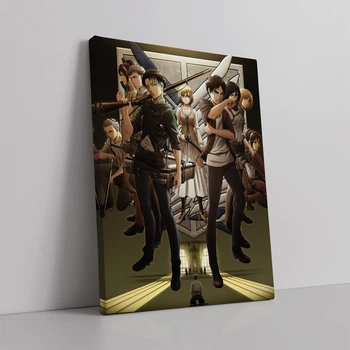 Интерьерная картина Атака на титанов, Attack on Titans, аниме постер, 41×30 см (id3693)