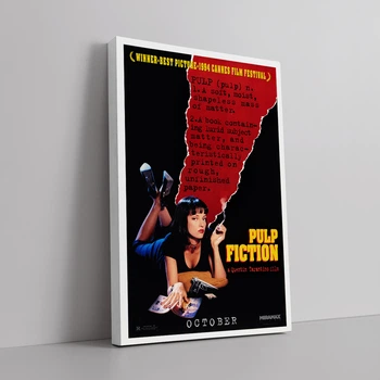 Интерьерная картина Криминальное чтиво, Pulp Fiction, культовое кино, Тарантино, 42×28 см (id3916)