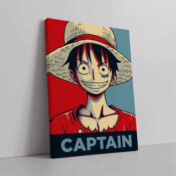 Интерьерная картина Большой Куш, Ван Пис, Монки Д. Луффи, One Piece, Captain, аниме постер, 42×30 см (id3587)
