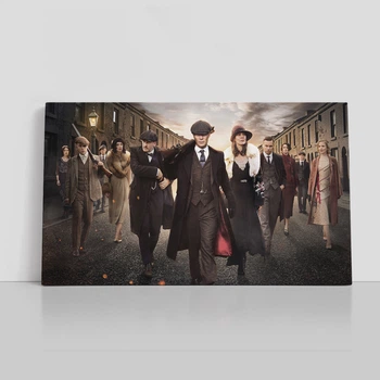 Интерьерная картина Острые козырьки, главные персонажи, Peaky blinders, 24×42 см (id3680)