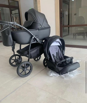 Універсальна дитяча коляска 2 в 1 Victoria Gold Classic Eco чорний