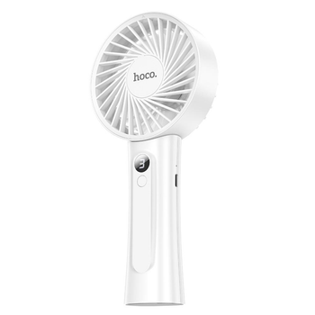 Вентилятор портативний настільний ручний Hoco HX20 1200mAh з вбудованим акумулятором White