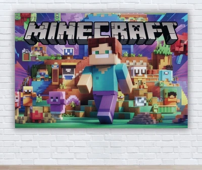 Бумажный плакат "Майнкрафт. Minecraft" 100х150 см