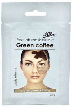 Альгінатна маска Зелена кава - експрес-омолодження / Espresso Remodelling mask Green Coffee, ТМ Mila, Франція, 200 г