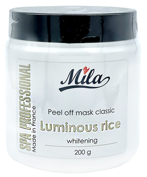 Альгінатна маска Білий рис, освітлення, проти пігментації/Peel Off Mask Luminous Rice, ТМ Mila Франція,
