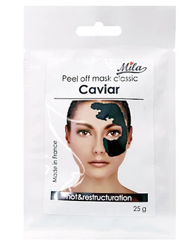 Альгинатная маска Экстракт черной икры – омоложение, восстановление / Caviar Hot Mask, ТМ Mila, Франция 25г