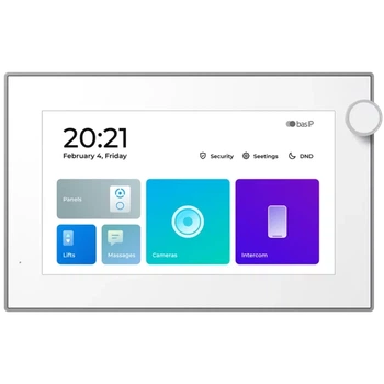 IP-видеодомофон 7" Bas-IP AZ-07LL Linux (White) с возможностью горизонтального и вертикального монтажа