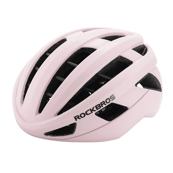 Велосипедный шлем ROCKBROS LK11 Размер M (54-58 см) In-Mold | Fidlock | Ionic+ Матовый розовый (RB-LK11-6577)