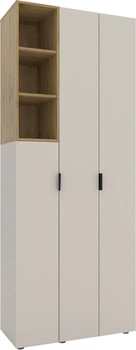 Шкаф Metkas Home A003L 900x420x2300 мм ЛДСП Кашемир - Дуб Артизан (MA003L-KD)