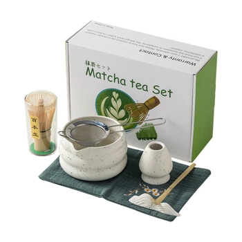 Набор Matcha Lesko SD5458 White для приготовления чая матча 7 предметов