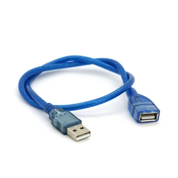 Удлинитель USB 2.0 AM/AF 0.5m синий