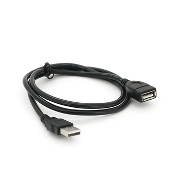 Удлинитель USB 2.0 AM/AF 08m черный