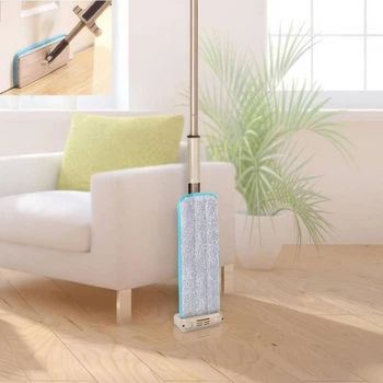 Швабра с быстрым отжимом для мытья полов Spin Mop 360, универсальная самоотжимающая швабра для уборки без рук с 2 насадками из микрофибры, для ламината, паркета, линолеума, плитки и окон Бежева LSPM-360-Beige